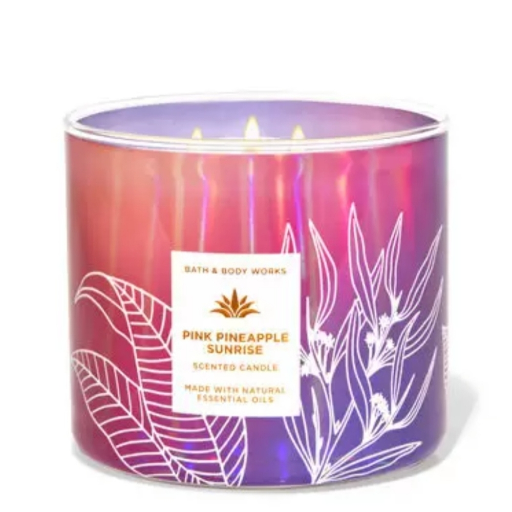 ❤️ ❤️  PINK PINEAPPLE SUNRISE CANDLE
